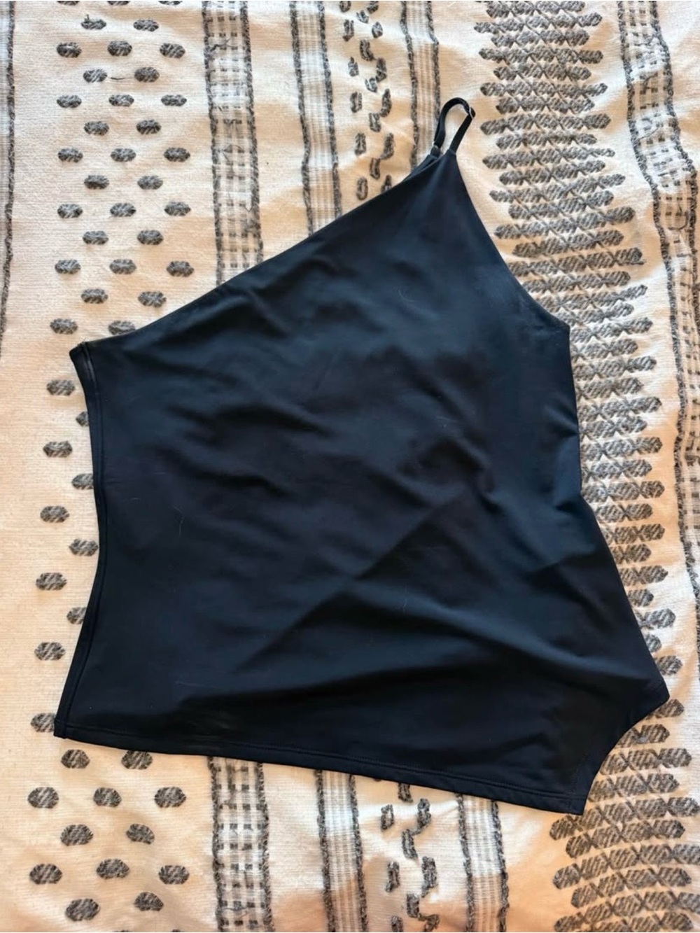 Abercrombie & Fitch Black Asymmetrical One-Shoulder Camisole
